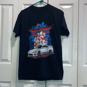 Nissan Silvia s15 black graphic T-Shirt